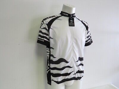 Verge 2XL Men's Black White Waves Short Sleeve Cycling Jersey