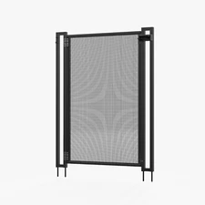 Domi 4.5FT Self-Closing Pool Fence Gate Kit w/ Safety Lock, Weatherproof(Black)