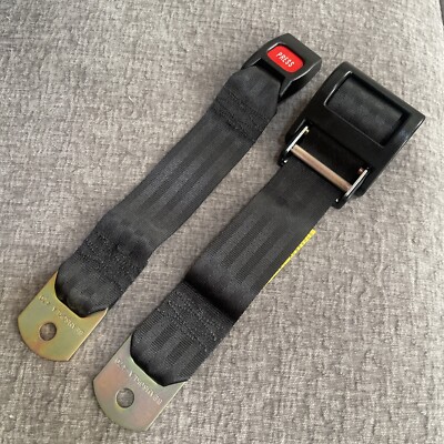 SEATBELT BY BEAMS OKLA 470 3-POINT BEAMS BUCKLE B1523 28975 PBR BLACK