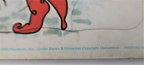 VTG 1976 Playskool Pied Piper Child Tray Puzzle Berne & Universal Nice Graphic - Picture 9 of 11