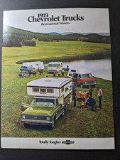1971 Chevrolet Truck Brochure Pickup Blazer Suburban Van El Camino RV Motor Home