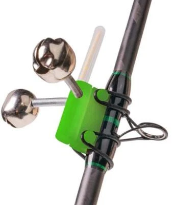 Zeck Pro-Bell Bissanzeiger Doppelglocke Wallerglocke Knicklichthalter Welsangeln - Bild 1 von 3