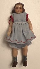 Muñecas Ethel Strong Twinky de 3 3/4" de plástico duro para casa de muñecas raras