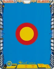 Vectrex Reproduction OVERLAY, OEM Quality - BRAND NEW - Star Castle