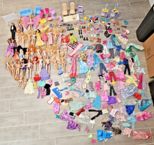 HUGE Vintage Lot of 35 Mattel/Disney Barbie Dolls with clothing and accessories