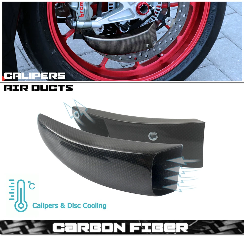 Pinza de freno conducto de aire fibra de carbono/ABS para motocicleta para DUCATI HYPERMOTARD 796 Foto 2 de 4