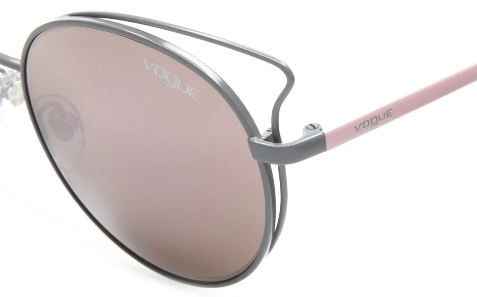 NUEVO VOGUE VO4048-S 50525R GRIS PASTEL/ROSA LENTES ESPEJO GAFAS DE SOL 52-18-135mm Foto 4 de 4