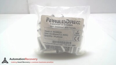 FERRULES DIRECT N420025, NON-INSULATED FERRULES N420025  , SEE DESC #312425