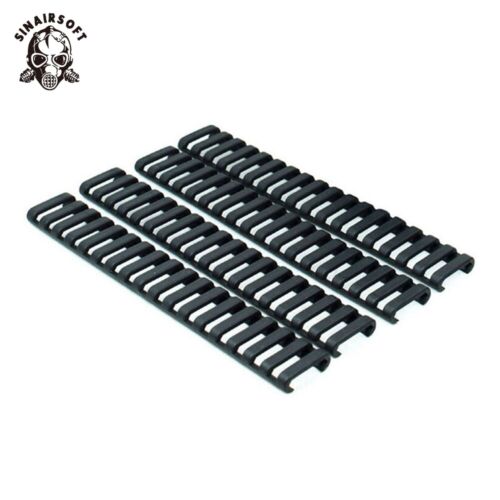 4pcs/set Rifle Ladder Rail Cover 18 Rubber Slot Picatinny Heat Resistant Airsoft - Picture 1 of 11