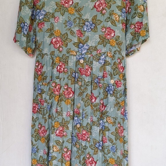 VINTAGE Erika II bright floral printed house dres… - image 11