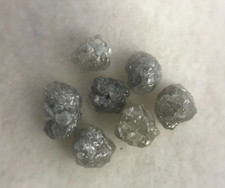 Rare Diamond 1.74tcw 7pcs Lot Gray Silver Sparkling Natural Irregular Shape Gift