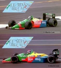 Decals Benetton B189 British GP 1989 1:32 1:43 1:24 18 F1 slot England decals