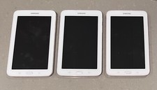 Lot of 3 Defective Samsung Galaxy Tab 3 Lite SM-T110 8GB, Wi-Fi, 7" - White
