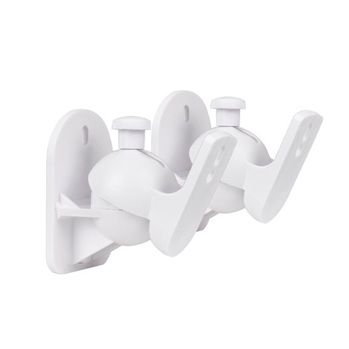 1 Pair Universal Sound Satellite Speaker Wall Mount Stand Bracket Adjustable Kit - Picture 9 of 10