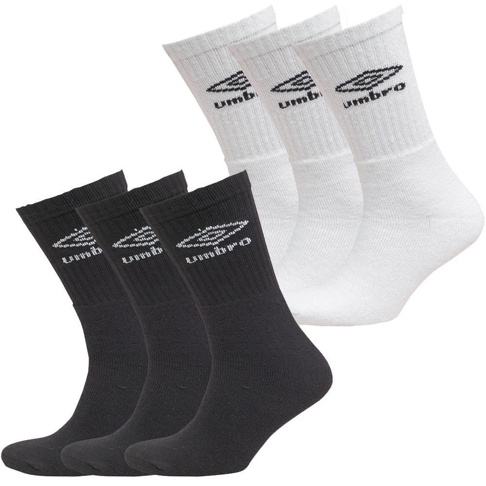 12 Pairs Men's Umbro Sport Socks Cotton Work Socks Shoe Size 6-11