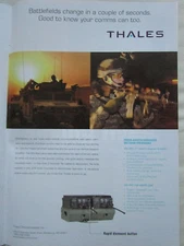 10/2006 PUB THALES COMMUNICATIONS HUMMER AN/VRC-111 AN/PRC-148 ORIGINAL AD