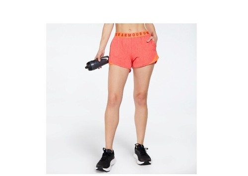 Size Small Women's Under Armour UA Play Up 3.0 Twist Shorts Lime Pants MSRP $30 - Picture 4 of 6