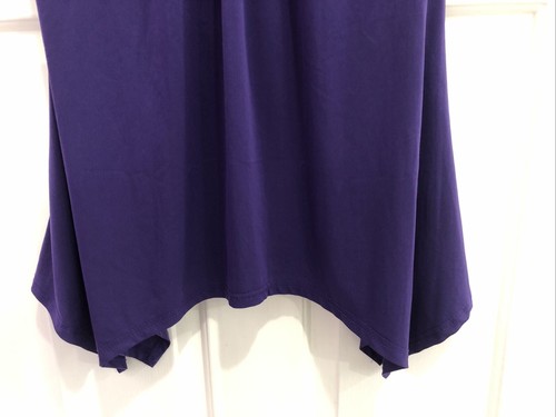 Damen Lily by Firmiana Gr. L ärmellos lila asymmetrischer Saum Tunika Oberteil - Bild 8 von 8