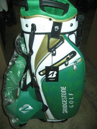 BRAND NEW Bridgestone Spring Masters Stand bag 6 way top Green/Gold
