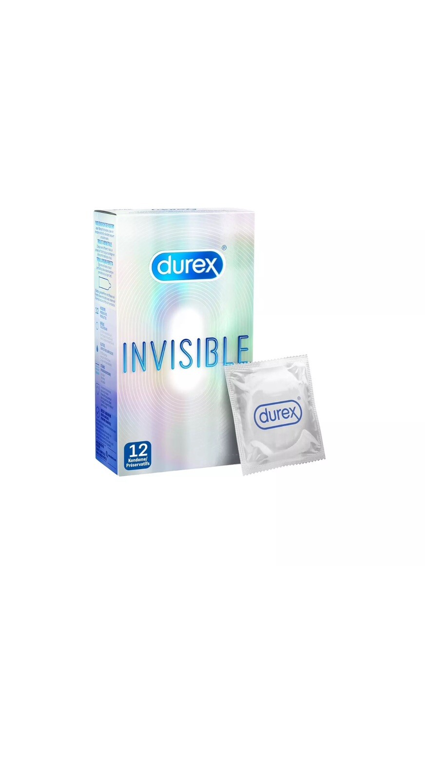Durex Invisible Kondome – Dünn, transparent, mit Silikongleitgel befeuchtet, … Durex Invisible Kondome – Dünn, transparent, mit Silikongleitgel befeuchtet, …