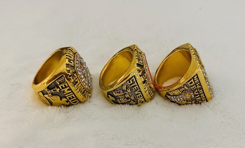 3 PCS Jersey Devils Stanley Cup 18k GP Championship Ring Set, 🇺🇸 SHIP - Picture 3 of 3