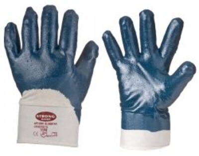 0563 Feldtmann Blauer Nitril Arbeits-Handschuhe Stulpe 1-144 Paar  Bauhandschuh | eBay.de