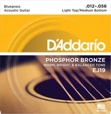 3 Sets EJ19 Phosphor Bronze Acoustic Guitar Strings 12-56 D'Addario