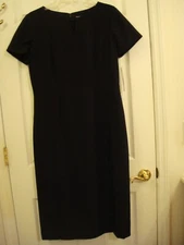 Womens PRESTON & YORK short  SLEEVE NAVY Isabel SHEATH DRESS  Size 10 NEW W/ TAG