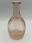 Mayfair Pink Open Rose Decanter No Stopper Vase Anchor Hocking Vintage 1930’s