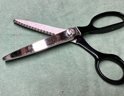 Vintage WISS MODEL CB7 USA PINKING SHEARS SCISSORS Scalloping - Picture 4 of 10