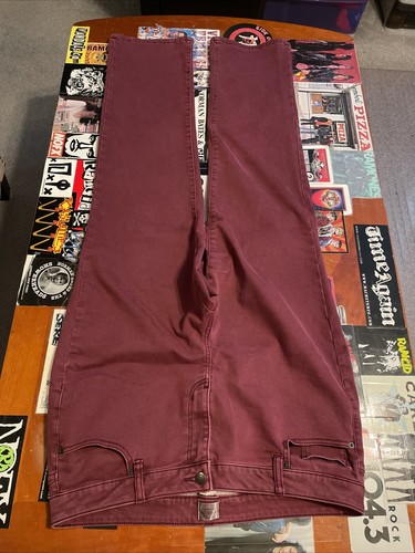 Dress Barn Denim Jeans Women’s Stretch Burgundy Pants Size 16 - Picture 2 of 5