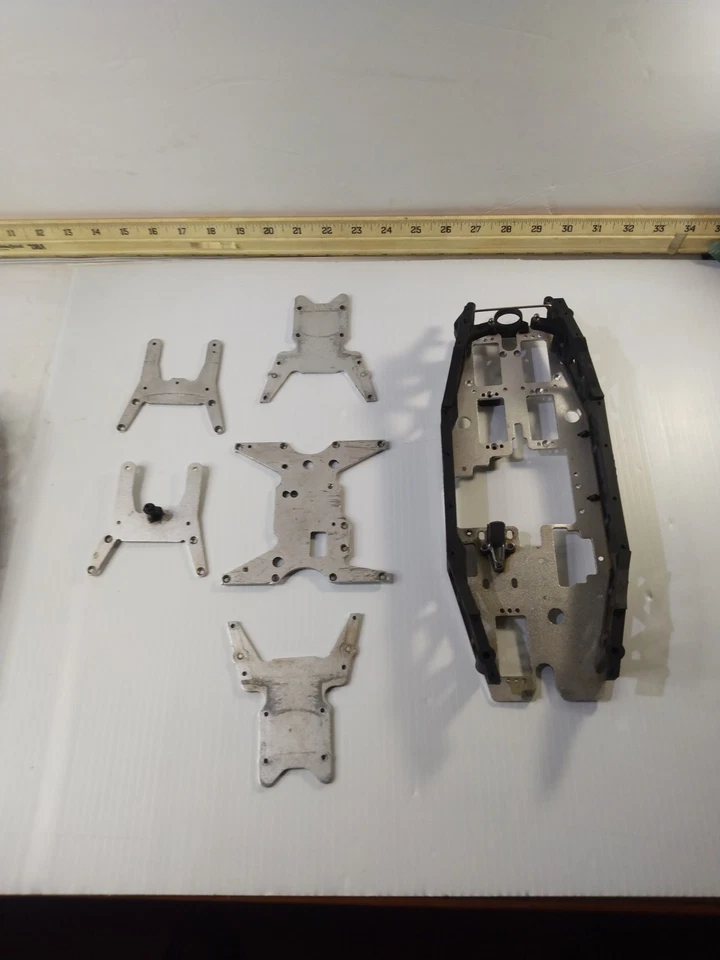 Team Losi LST2 Chassis Parts, Nitro Rc Replacement Parts Rc Stuff, Color Silver - Image 2 of 4