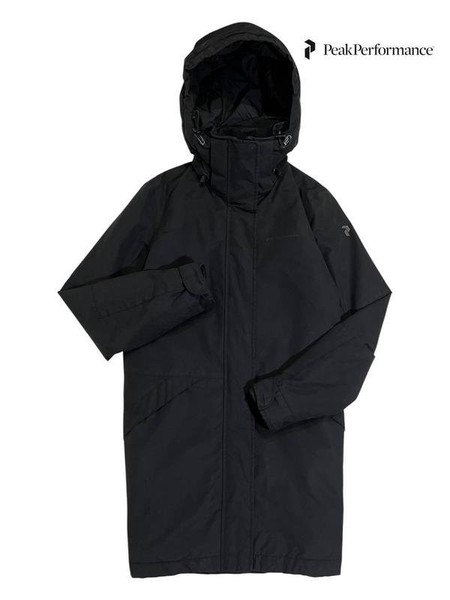 Damen Peak Performance Jacke Schwarz Polyester 36 /