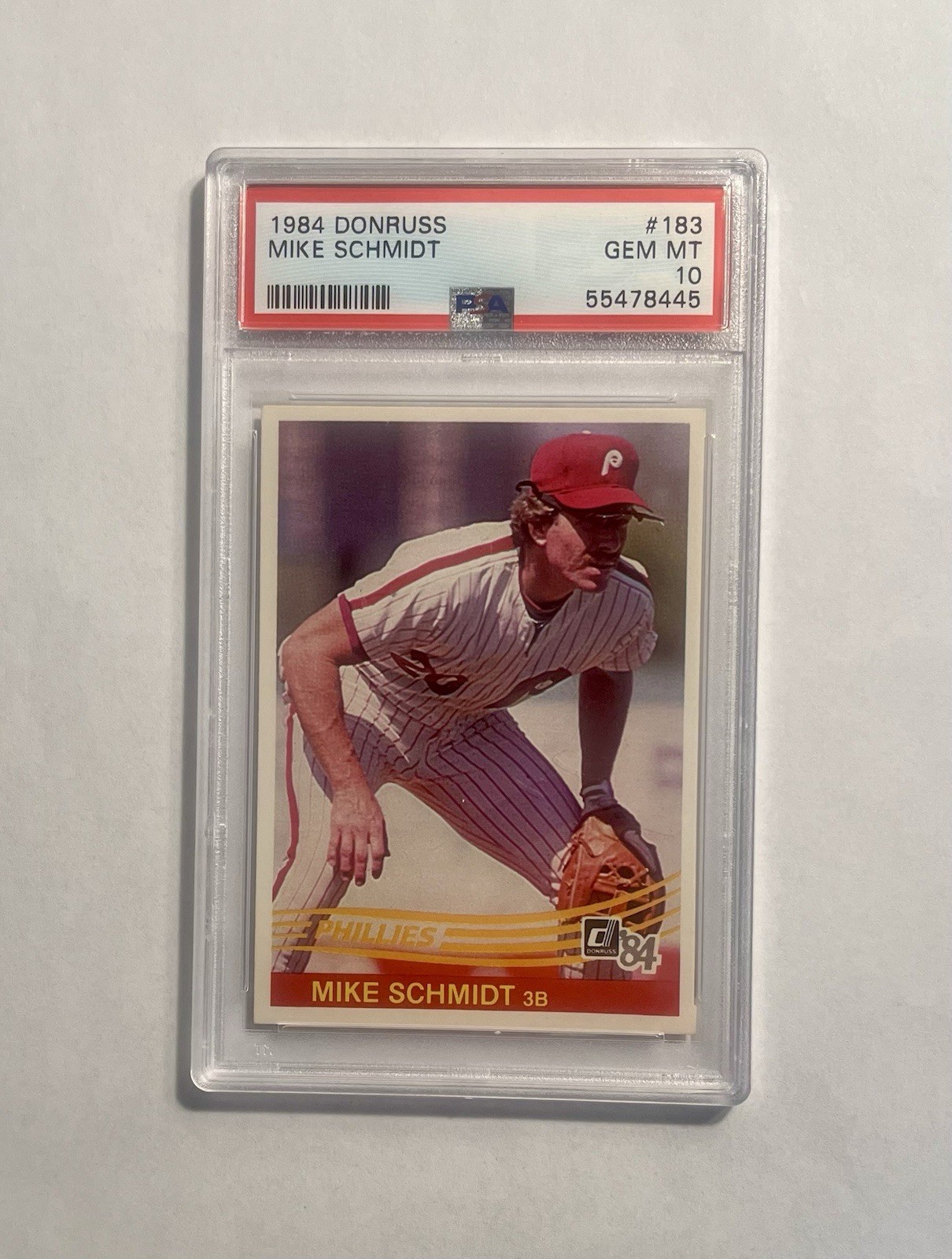 Mike Schmidt 1984 Donruss #183 PSA 10 Gem Mint Philadelphia Phillies