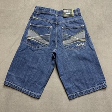 Vintage Southpole Denim Shorts Mens 32 Blue Jorts Baggy Wide Leg Streetwear GUC