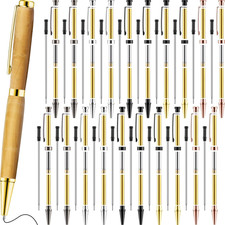 20 Pcs 7Mm Slimline Pen Kit with Refill Wood Turning Twist Pen Kit Lathe Turning