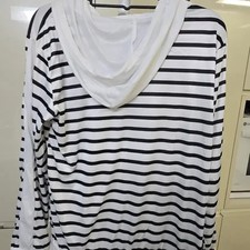 Striped Long Sleeve Hoodie Official