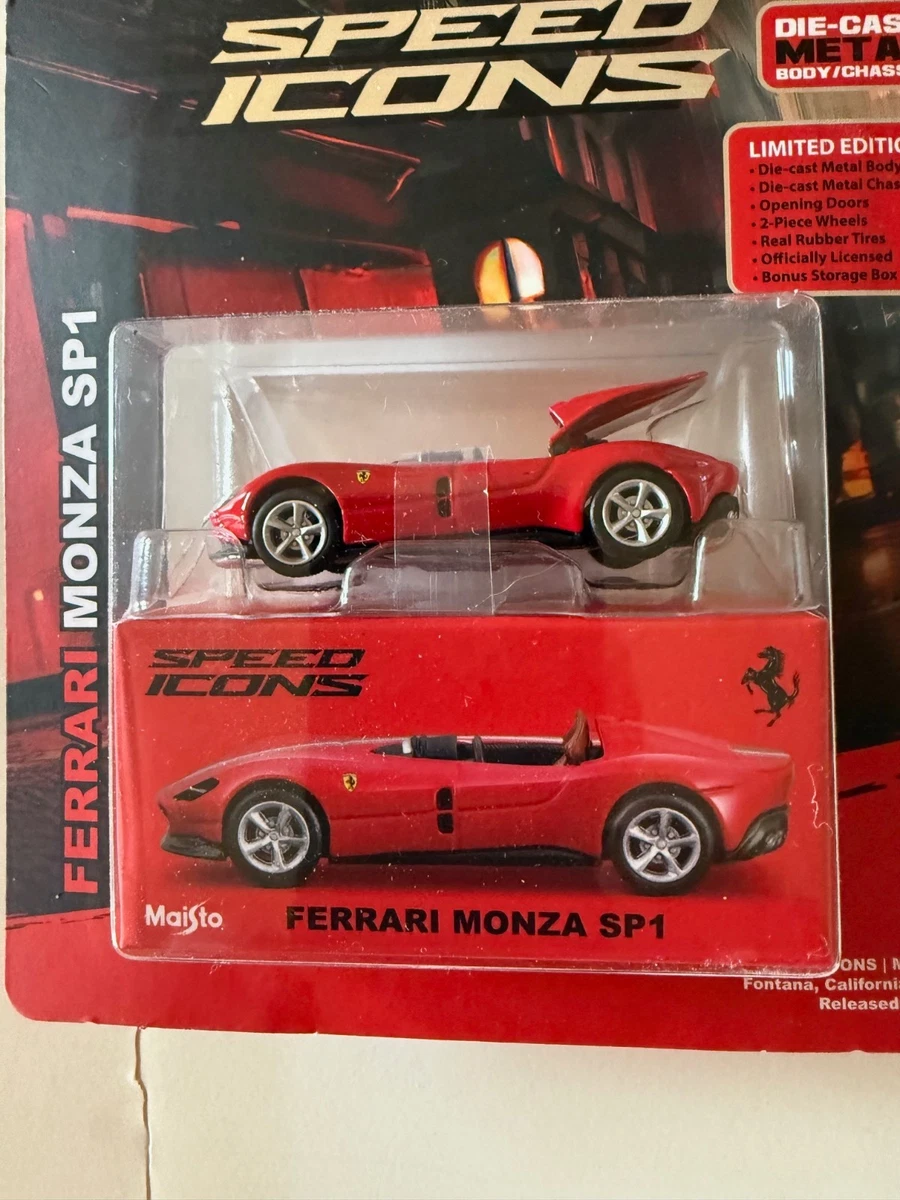 Maisto Speed Icons 1:64 1957 Ferrari Monza SP1 Red Diecast sealed package
