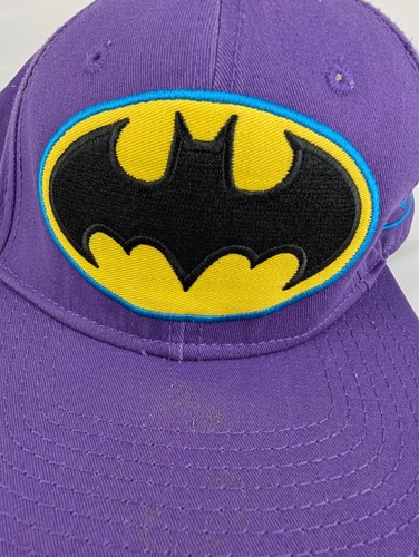 Batman Hat Bat Logo Batman Hat DC Comics Snapback Purple Blue - Picture 3 of 10