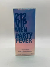212 Vip Party Fever Men Carolina Herrera 3.4 oz EDT New in Box Limited Edition