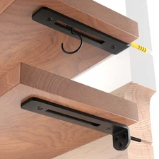 6 Inch Shelf Brackets 4 Pack 1/5" Thick Heavy Duty L Floating Shelf