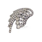 Dolce & Gabbana Silver Metal Crystal Brooch #live1206