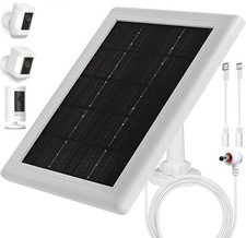 Ring Camera Solar Panel Charger,5W Solar Charger Compatible 1 Pack 5W White