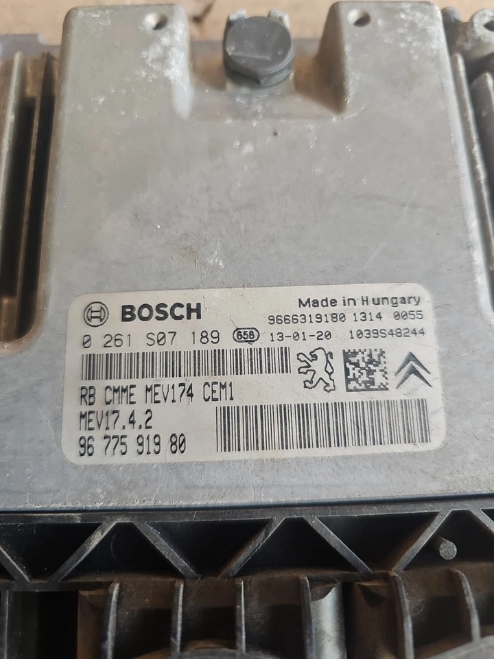 Centralina Motore Ecu C3 Picasso 0261s07189 MEV17.4.2 - Immagine 2 di 3