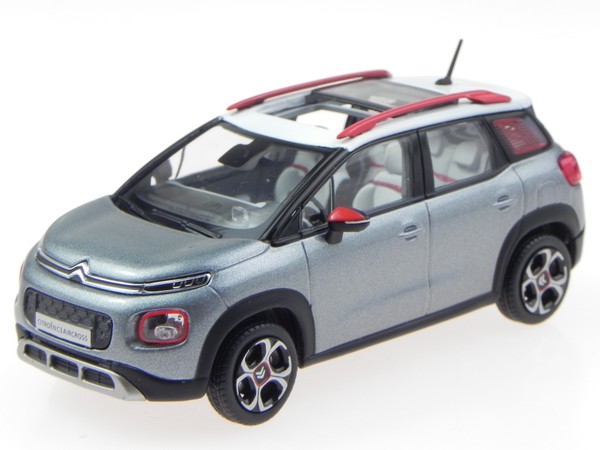Citroen C3 Aircross 2017 Grau Dach Weiss Modellauto 155328 Norev 1:43-image