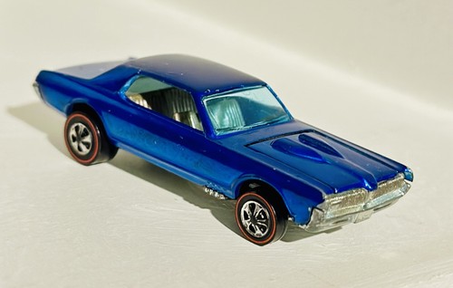 Vintage Hot wheels REDLINE 1968 Blue Custom Cougar - Picture 3 of 8