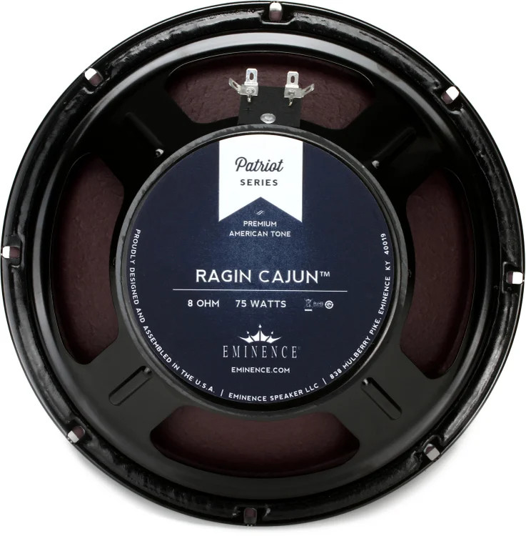 Eminence Ragin Cajun Patriot Series 10'' 75-Watt Replacement Guitar Speaker 8 Ohm