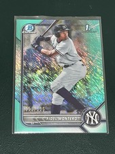 2022 Bowman Chrome Fidel Montero AQUA SHIMMER /125