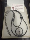 Vintage Southwest Silver & Hematite Sterling Dream Catcher  Necklace 24in — photo 7