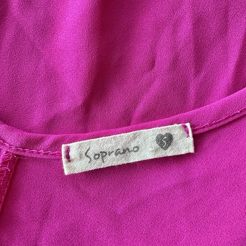Sopran Damen Bluse Tank Top Gr. Small rosa ärmellos Boho, bunt feminin - Bild 7 von 9